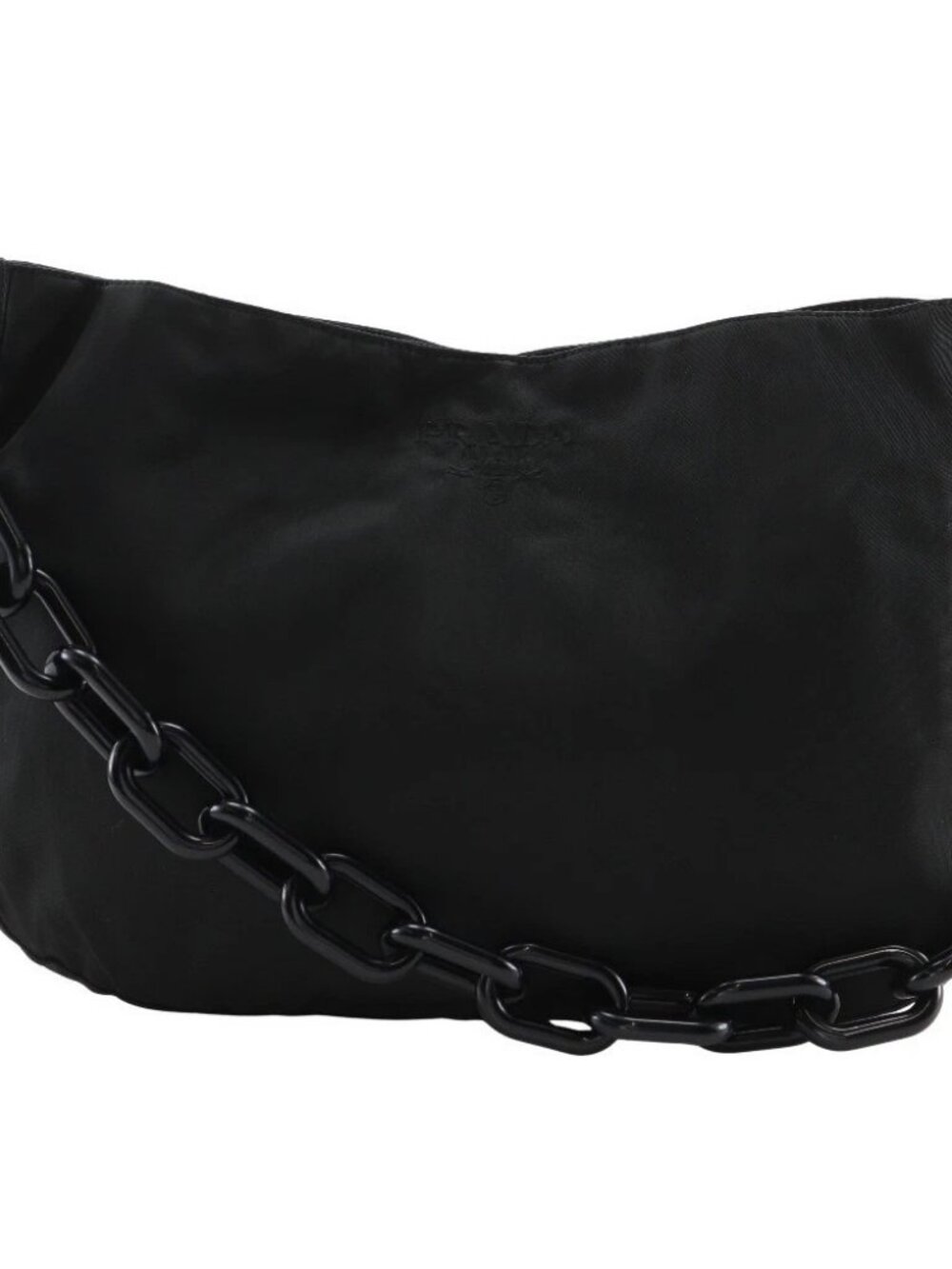 PRADA ChainShoulder Shoulder Bag B6431 NERO black Nylon/plastic Women